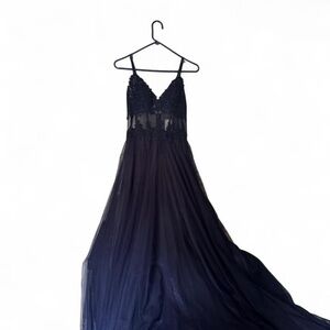 Windsor Dark Blue Evening Gown